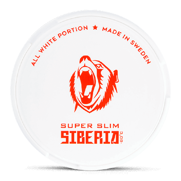 SIBERIA -80 All White Super Slim 21.5mg Nicotine Pouches