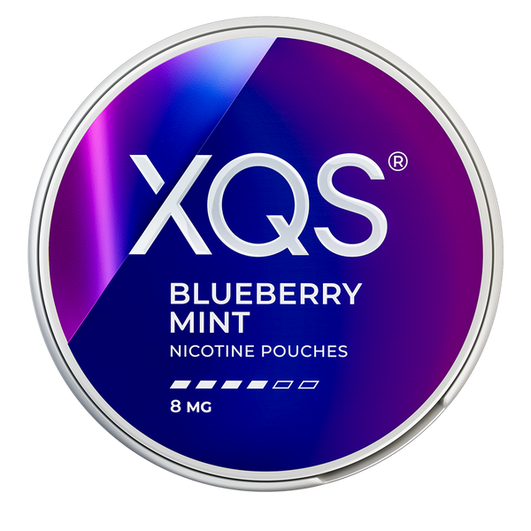 XQS Blueberry Mint 8mg Nicotine Pouches