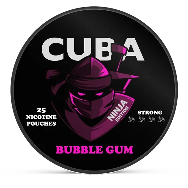 CUBA Bubble Gum 15.6mg Nicotine Pouches