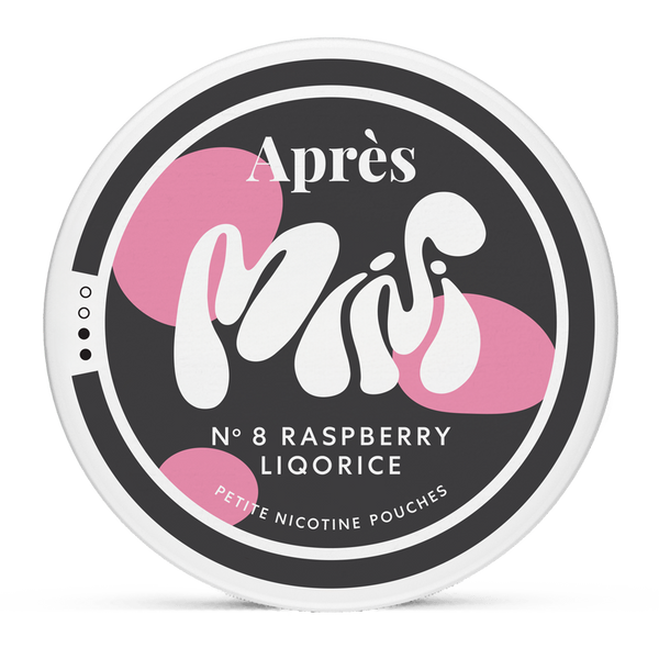 APRÈS Raspberry Liqorice Mini 3.2 mg Nicotine Pouches