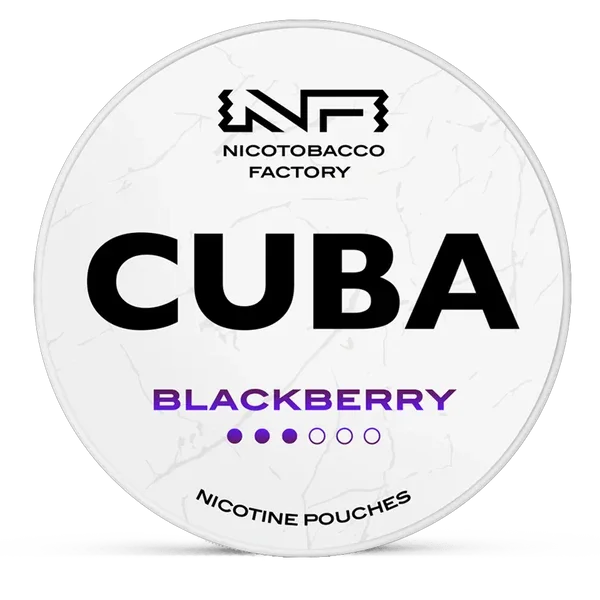 CUBA Black Berry 10.4mg Nicotine Pouches