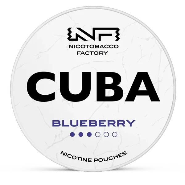 CUBA Blueberry 10.4mg Nicotine Pouches