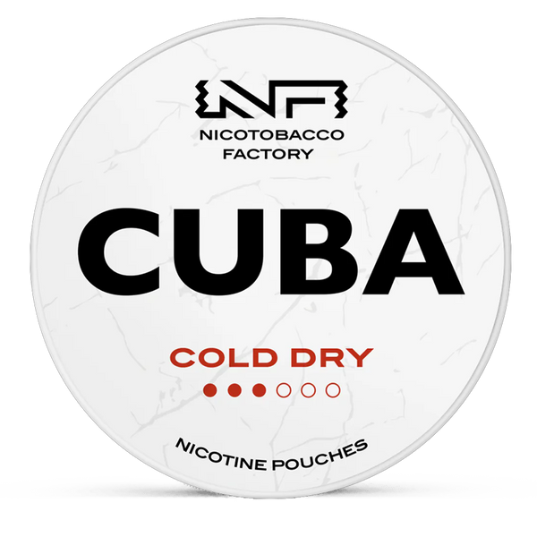 CUBA Cold Dry 10.4mg Nicotine Pouches