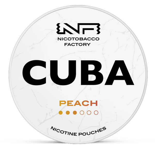 CUBA Peach 10.4mg Nicotine Pouches