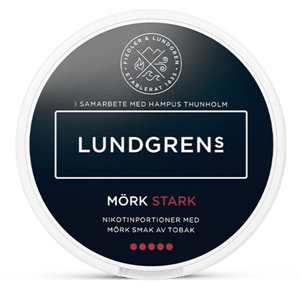 LUNDSGRENS Mörk Stark Tobak 12.5mg Nicotine Pouches