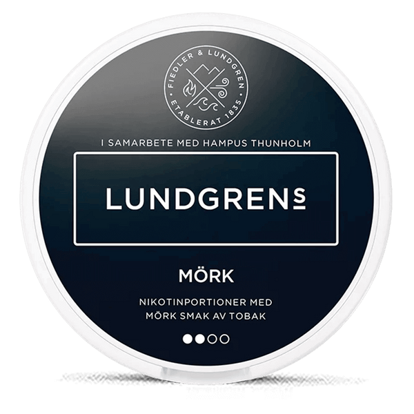 LUNDSGRENS Mörk Tobak 8mg Nicotine Pouches