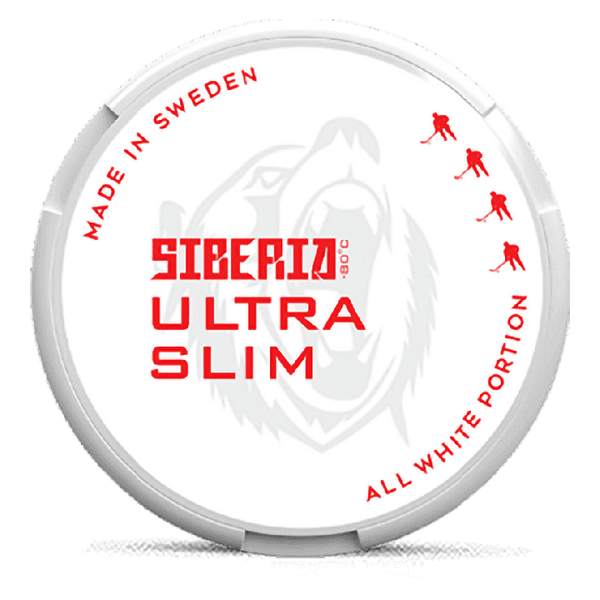 SIBERIA -80 All White Ultra Slim Portion 16.5mg Nicotine Pouches